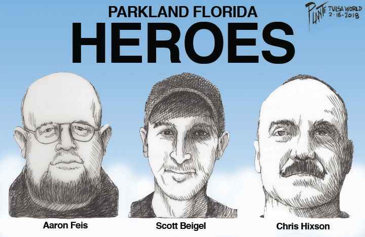Bruce Plante Cartoon: School Teacher Heroes